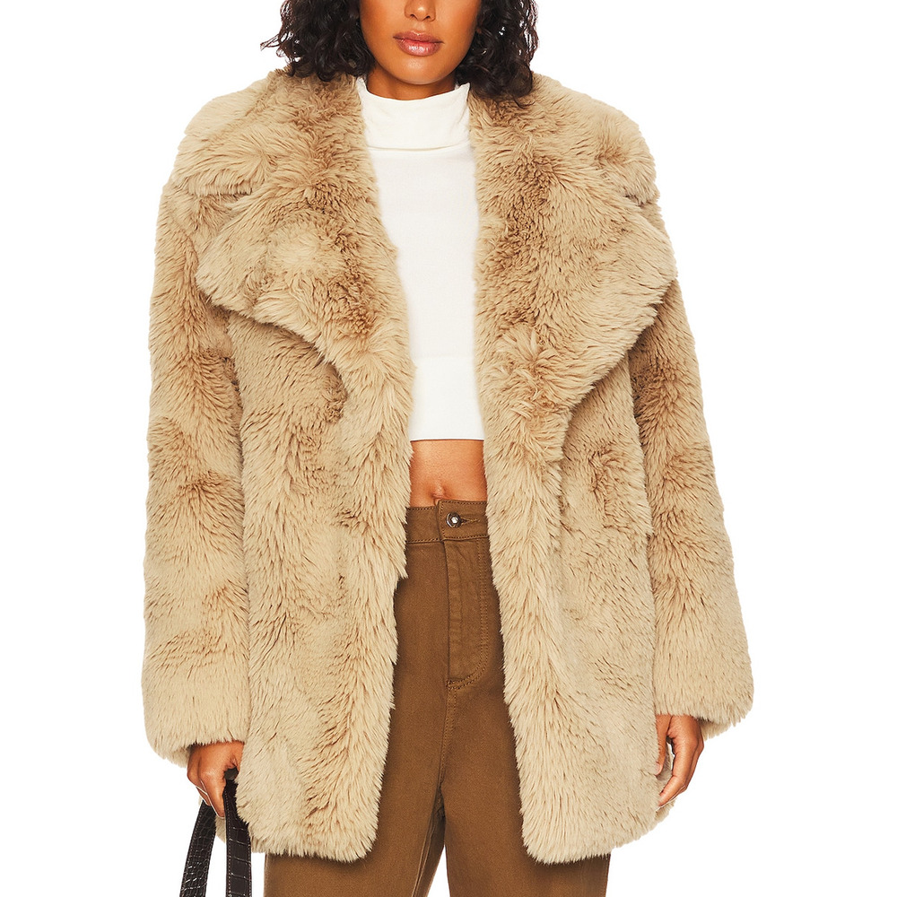 Nbd 'Galilea' Beige Polyester Coat Size S